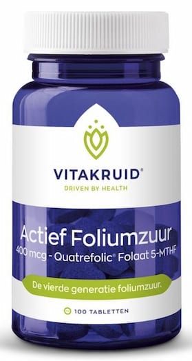 Vitakruid-Actief-Foliumzuur-400mcg-100TB
