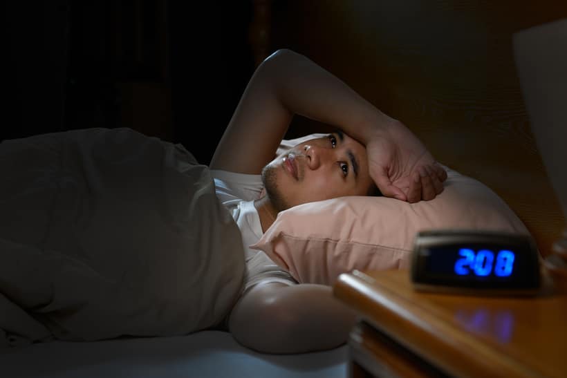 Deze afbeelding laat zien dat slecht slapen veroorzaakt kan worden door te veel vitamine B6.